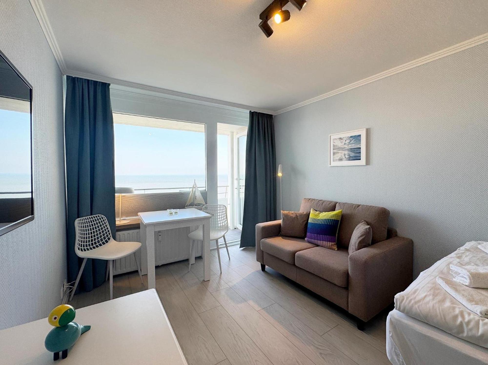 Haus Am Meer App104 Mit Meerblick Und Balkon Westerland Luaran gambar